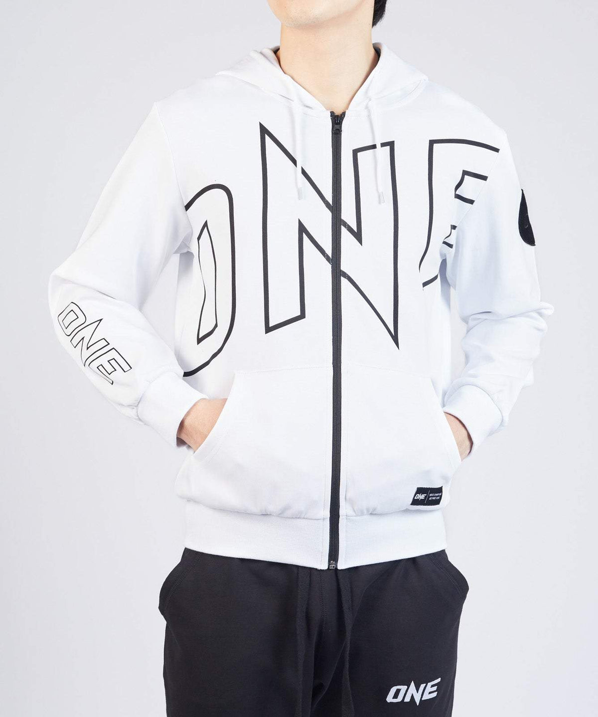 ONE Walkout Zip Hoodie (White)
