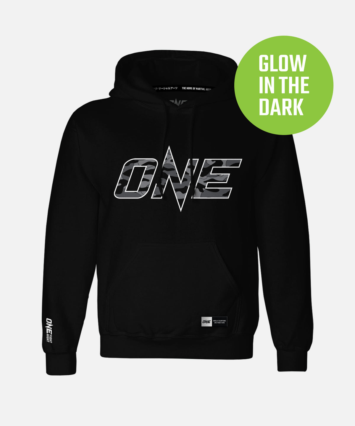 ONE Camo Logo Hoodie (Black)