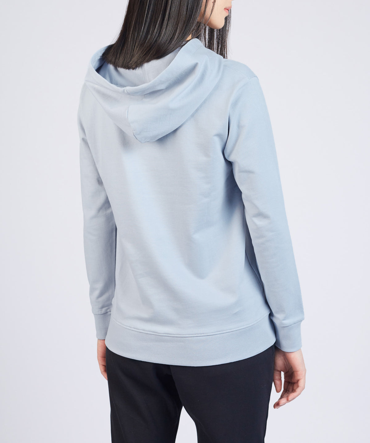 เสื้อฮู้ดคอกลมโลโก้ Signature ONE (สีสตีลบลู)