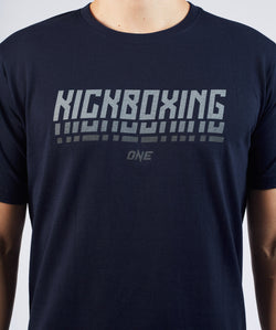 เสื้อยืด Kickboxing Typography (สีกรมท่า)