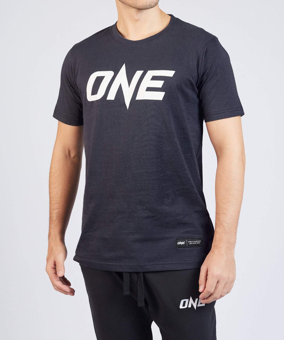 ONE Denim Blue Logo Tee