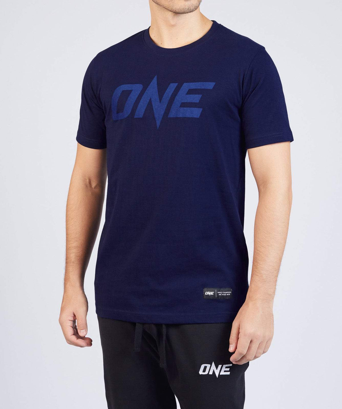 เสื้อยืด โลโก้ ONE Monotone สีกรมท่า
