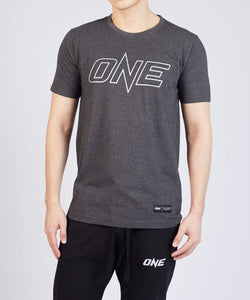 ONE Silver Metallic Logo Tee