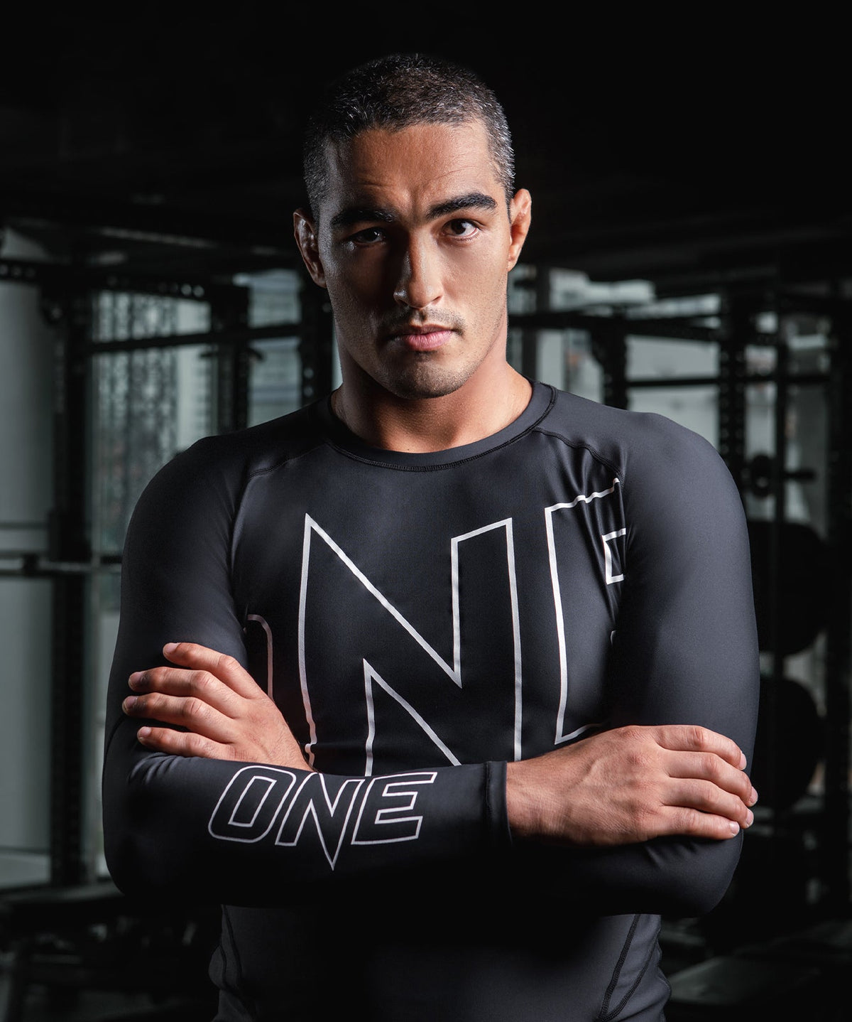 Elite Pro Rash Guard - Black/White