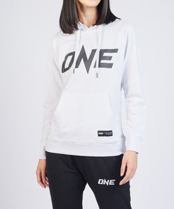 ONE White Logo Pullover Hoodie - ONE.SHOP | The Official Online Shop of ONE Championship