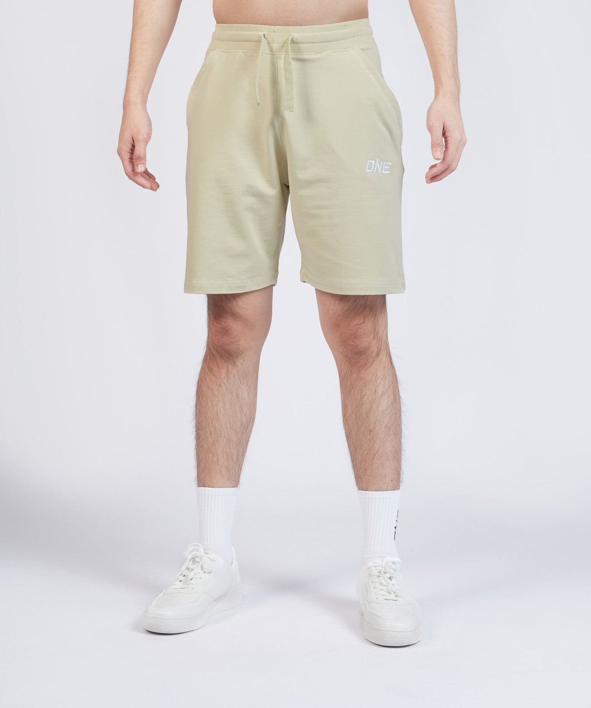 ONE Logo Jogger Shorts (Sand)