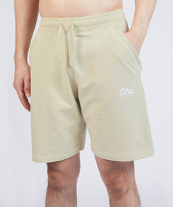 ONE Logo Jogger Shorts (Sand)