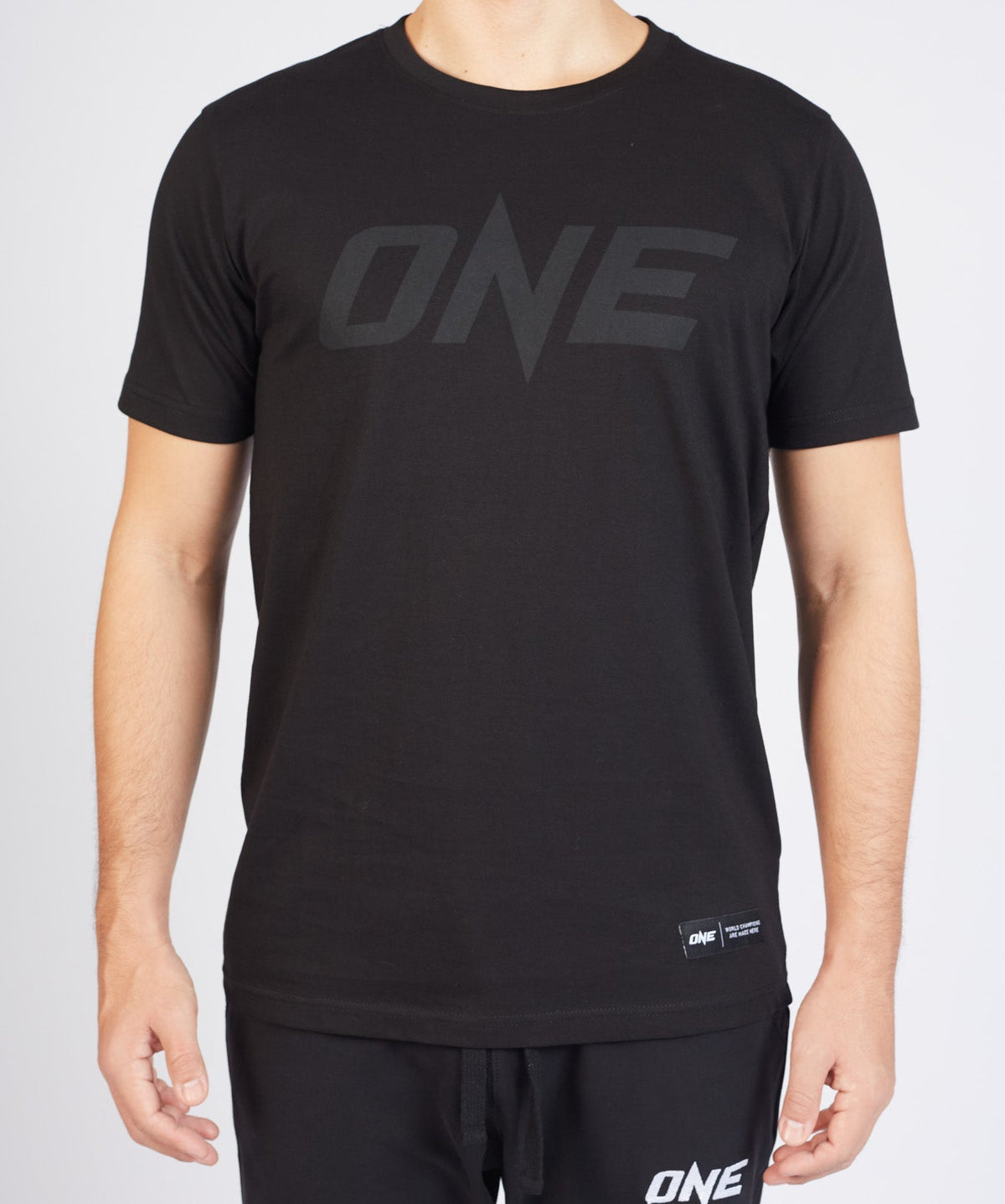ONE Black Monotone Logo Tee - ONE.SHOP | The Official Online Shop of ONE Championship