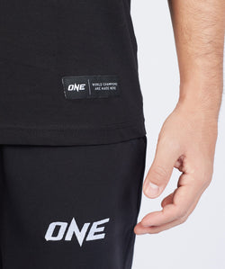 ONE Black Monotone Logo Tee - ONE.SHOP | The Official Online Shop of ONE Championship