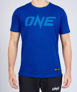 ONE Blue Monotone Logo Tee - ONE.SHOP | The Official Online Shop of ONE Championship