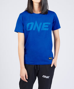 ONE Blue Monotone Logo Tee - ONE.SHOP | The Official Online Shop of ONE Championship