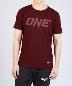 ONE Maroon Monotone Logo Tee - ONE.SHOP | The Official Online Shop of ONE Championship