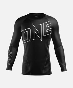 Elite Pro Rash Guard - Black/White