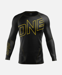 Elite Pro Rash Guard - Black/Yellow