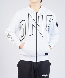 ONE Walkout Zip Hoodie (White) - ONE.SHOP | The Official Online Shop of ONE Championship