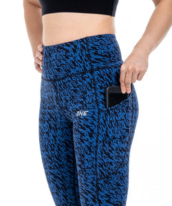 Elite Leggings 7/8 (Blue/Black)