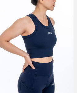 Elite Sports Crop (Navy)