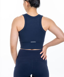 Elite Sports Crop (Navy)