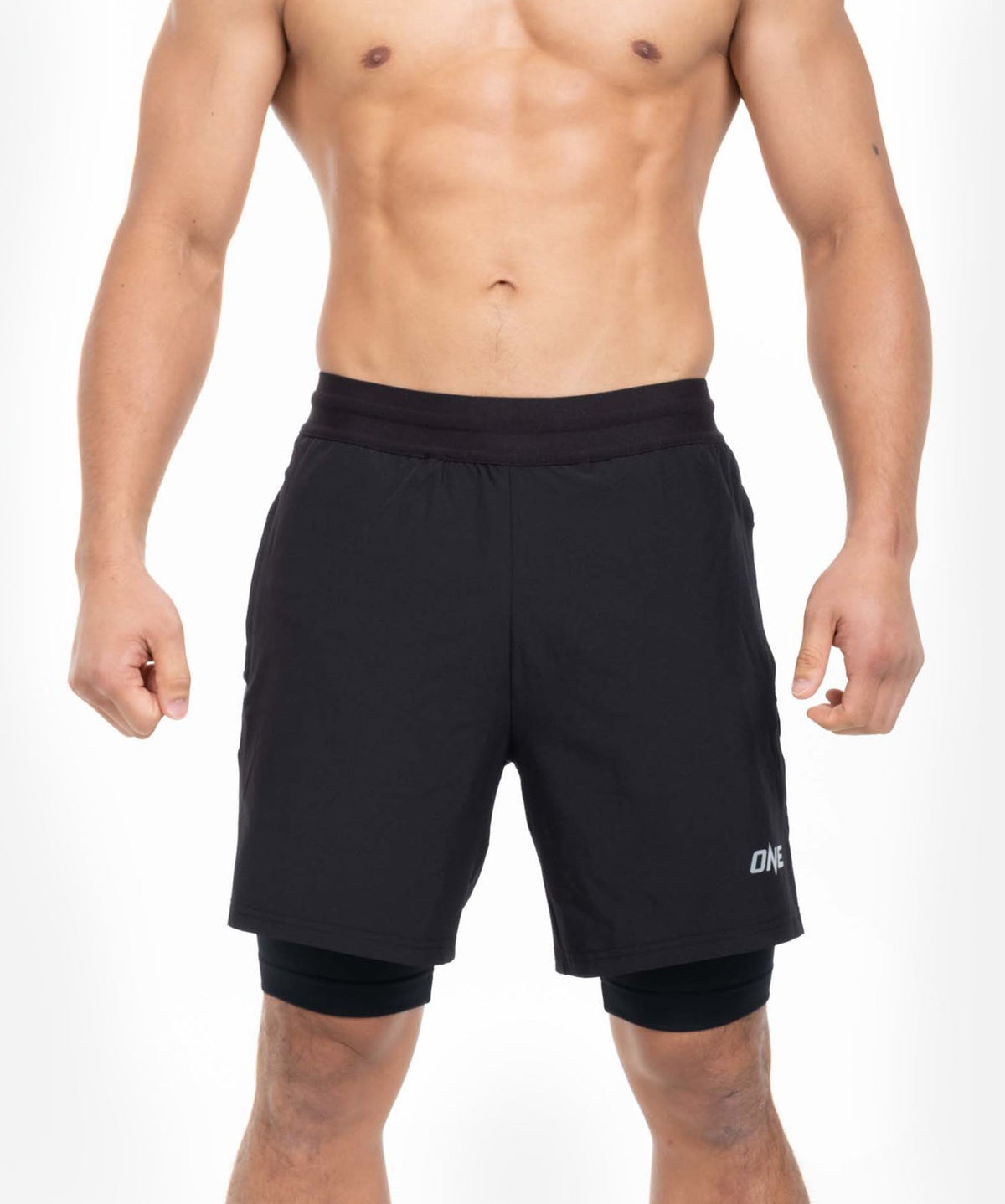 ELITE 2 In 1 Training Shorts (Black)